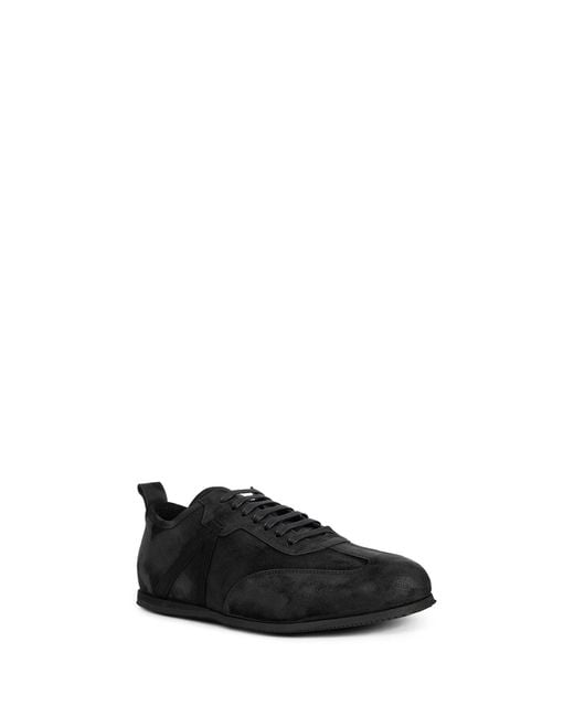Ann Demeulemeester Black Siru Low-Top Boxing Sneakers for men