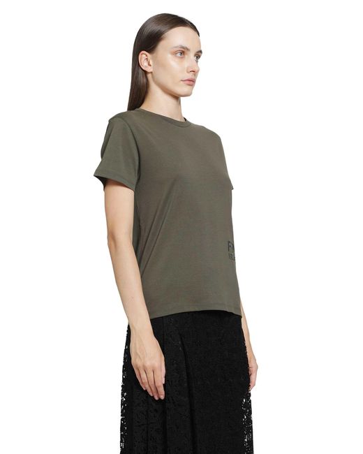 Fendi Black Short Sleeve T-Shirt