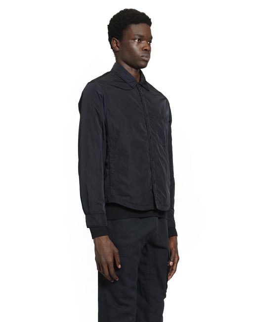 C P Company Black Chrome-R Padded Lens Overshirt for men