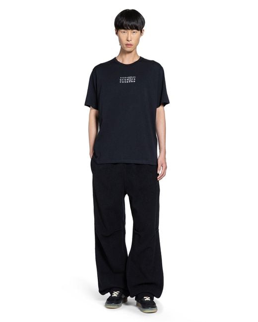 MM6 by Maison Martin Margiela Black Fleece Sweatpants for men