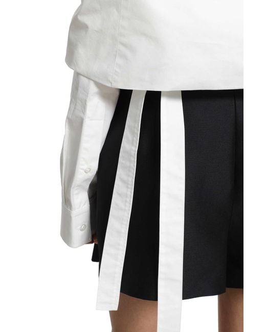 Balenciaga White Wrap Shirt