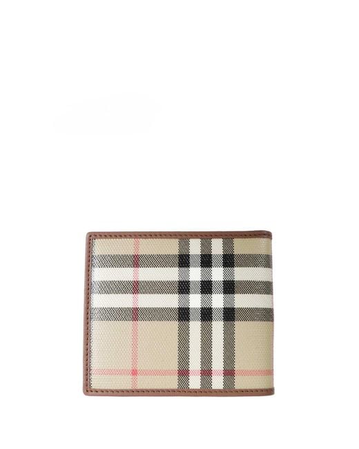 Burberry Natural Check Bifold Wallet for men