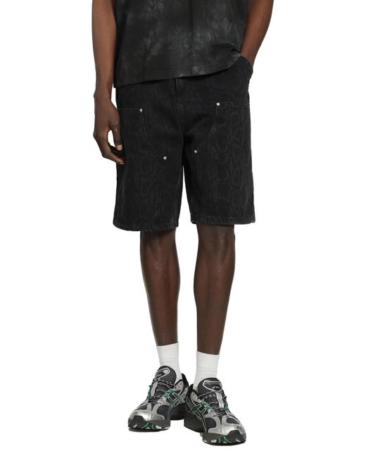 Carhartt Black Og Double Knee Shorts for men