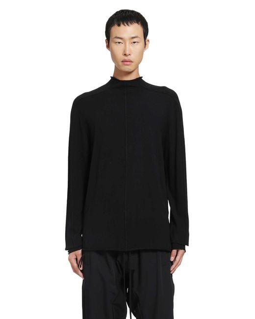 Thom Krom Black Knit Cashmere-Blend Sweater for men