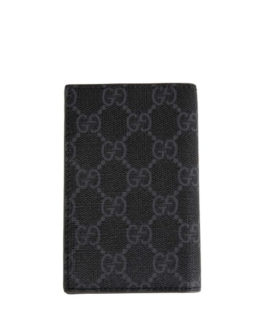 Gucci Black Gg Long Card Case for men