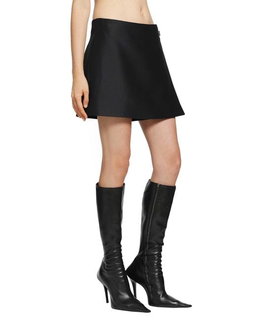 Balenciaga Black Mini Tailored Skort