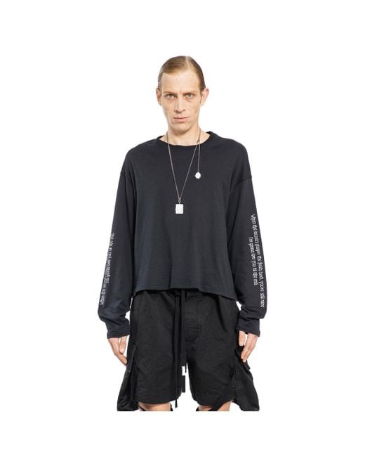 Ann Demeulemeester Blue T-shirts & Tank Tops for men