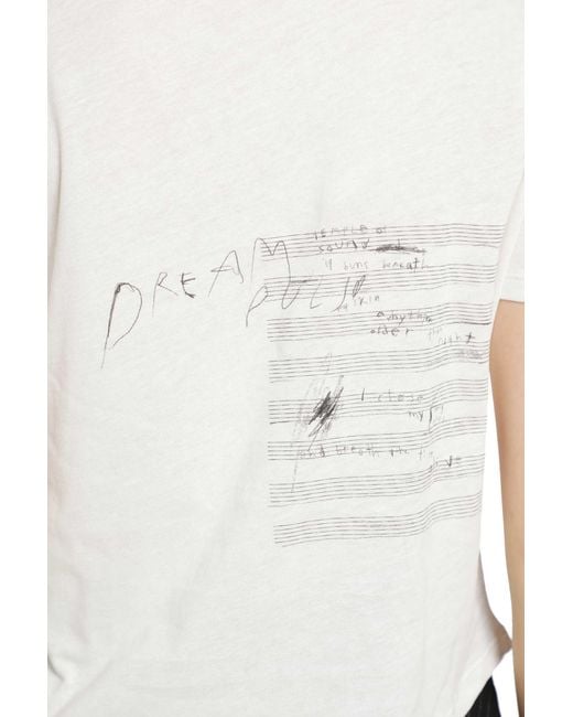 Ann Demeulemeester Black Floor Micro T-Shirt