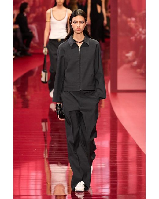 Gucci Blue Flared Tailored Trousers