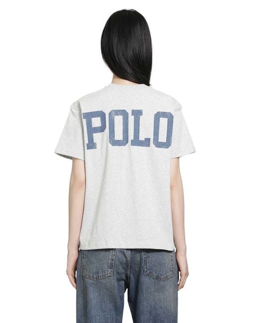 Polo Ralph Lauren White Pony Cotton Jersey T-Shirt