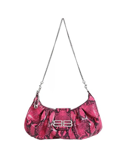 Balenciaga Purple Pamela Medium Shoulder Bag