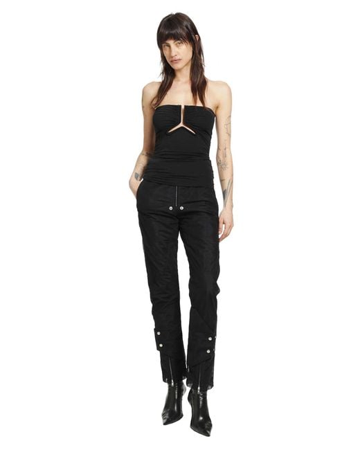 Rick Owens Black Temple Motopants