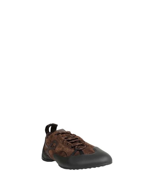 Loewe Brown Suede Grip Sneakers