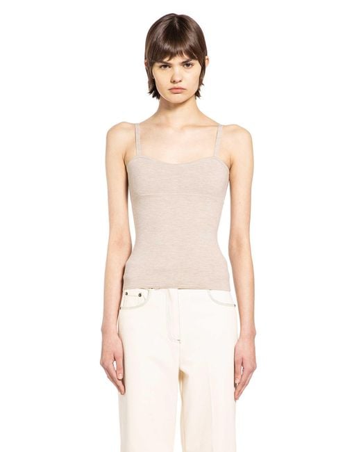 Max Mara Natural Wool Knit Top
