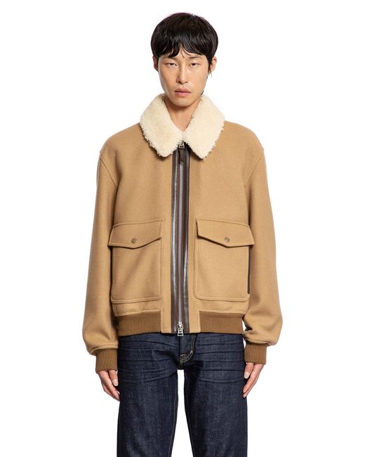 Tom Ford Blue Blouson In Twill Affilato for men