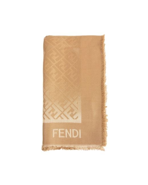 Fendi Natural Ff Shawl