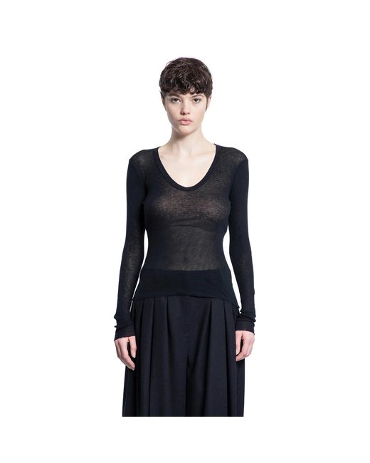 James Perse Blue Deep V Tee