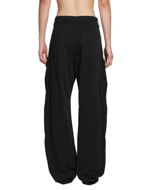 Rick Owens Black Tower Double Cargo Jeans for men