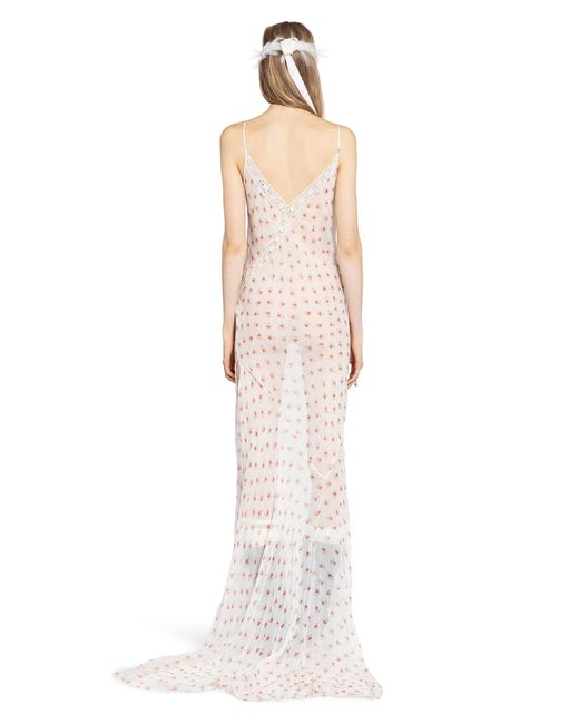 Ann Demeulemeester White Lala X-Long Bias Dress