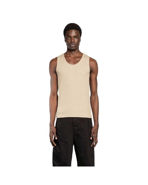 Lemaire Natural Rib Tank Top for men