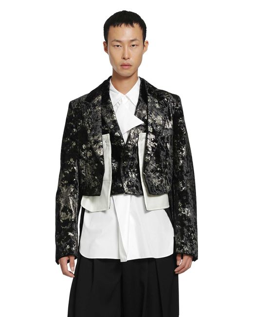 Comme des Garçons Black Layered Blazer for men