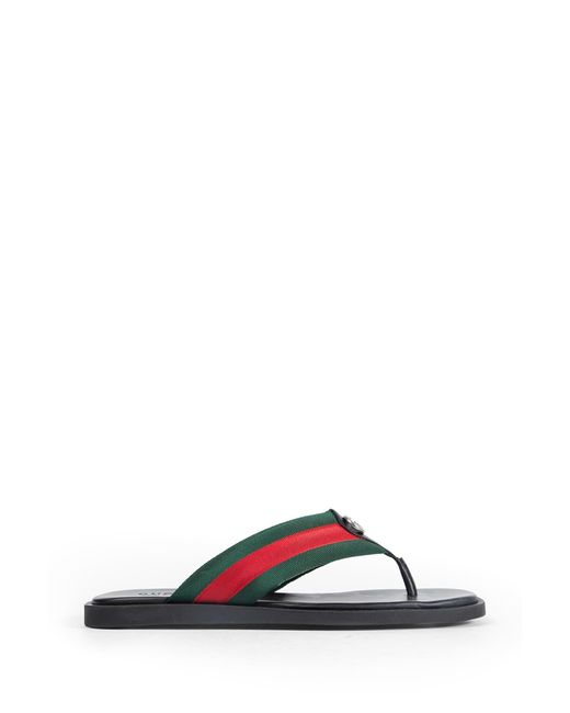 Gucci Blue Thong Sandal With Interlocking G for men