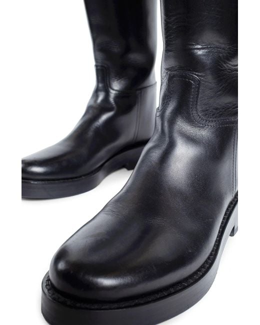 Ann Demeulemeester Black Boots