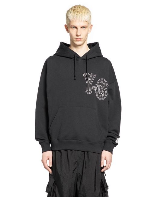 Y-3 Black Elite 5 Gfx Hoodie for men