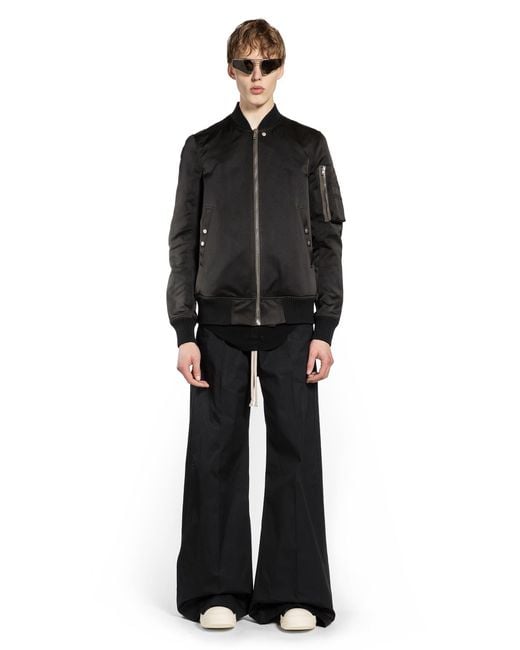 Rick Owens Black Temple Wide Bela Pants for men