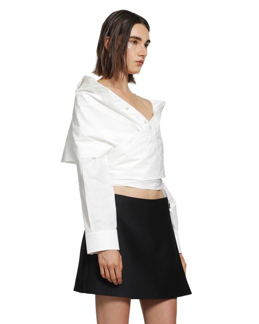 Balenciaga White Wrap Shirt