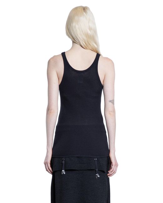 Lemaire Blue Sleeveless Tank Top With Suspenders