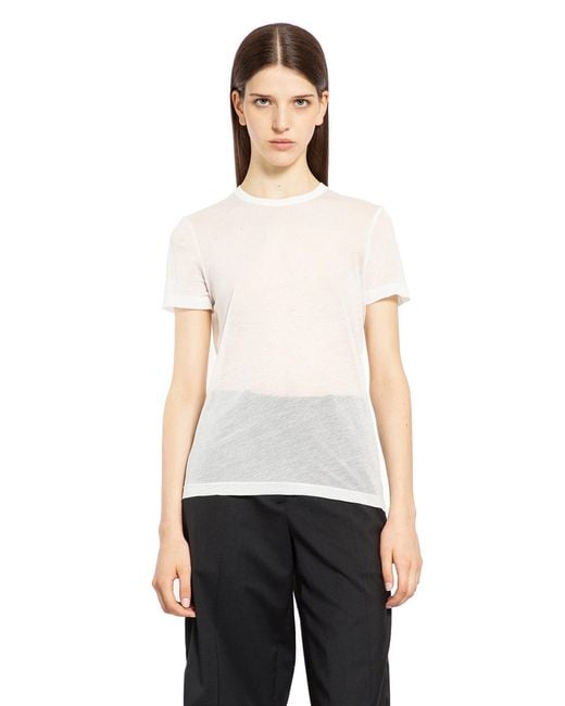 Helmut Lang White Zeroscape Tee