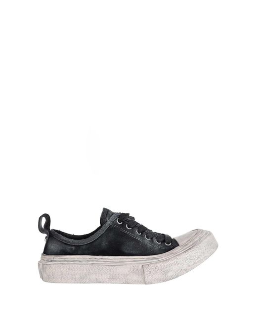 Ann Demeulemeester Black Halli Vulcanized Low-Top Sneakers