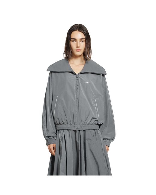 Balenciaga Gray High Bodies Track Jacket
