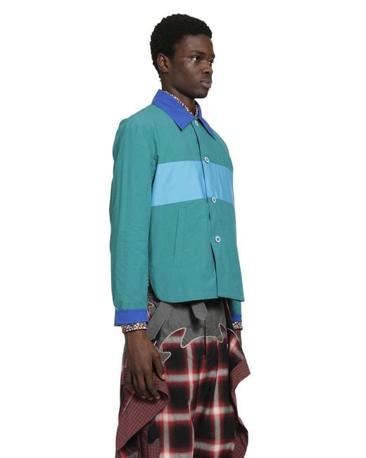 Craig Green Blue Reversible Worker Jacket for men