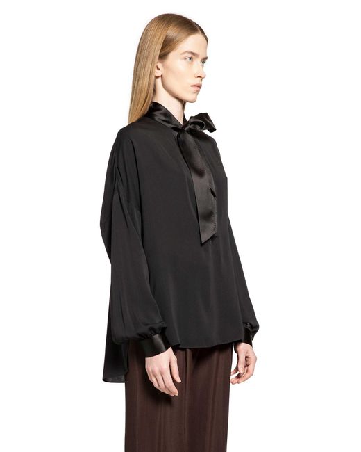 Tom Ford Black Tuxedo Detailed Tunic Shirt