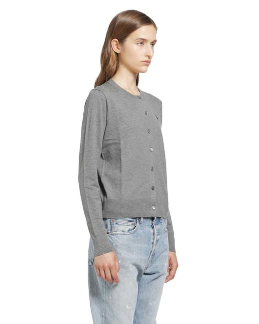 Polo Ralph Lauren Gray Stretch Cotton Blend Cardigan