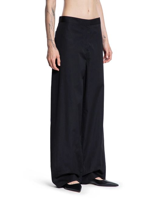 Totême Black Twisted Seam Trousers