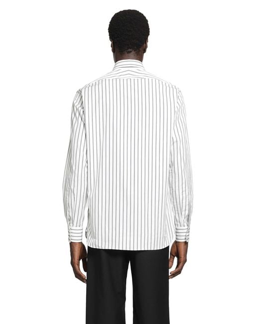 Tom Ford White Poplin Stripe Classic Shirt for men