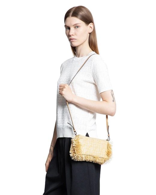 Fendi Natural Clutches & Pouches