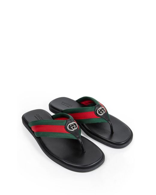 Gucci Blue Thong Sandal With Interlocking G for men