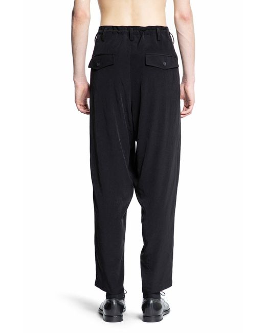 Yohji Yamamoto Black Trousers for men