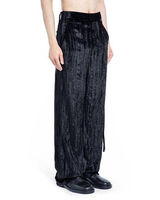 Ann Demeulemeester Blue Leon Trousers for men
