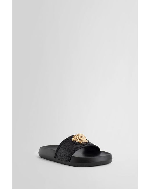 Versace Slides in Black Lyst
