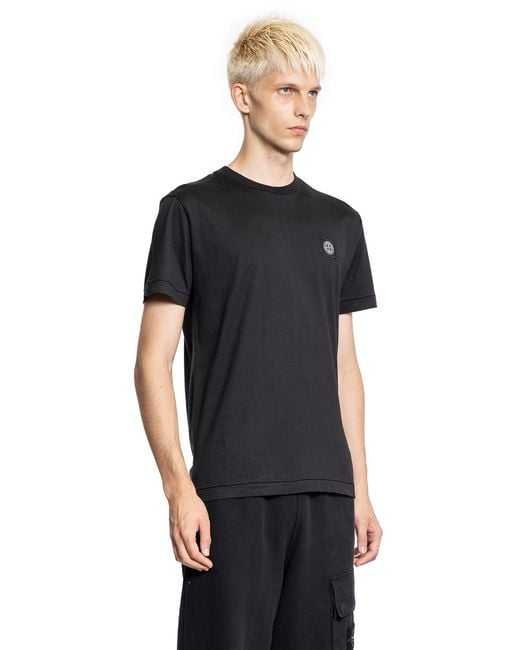 Stone Island Black 2100027 60/2 Cotton Jersey T-Shirt for men