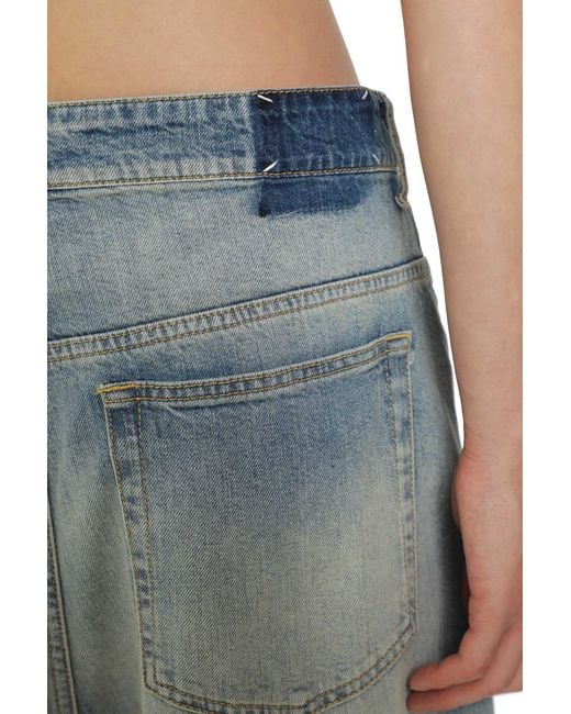 Maison Margiela Blue Wrap Denim Trousers for men
