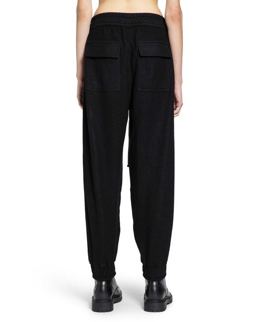 Thom Krom Black Wool Sweatpants