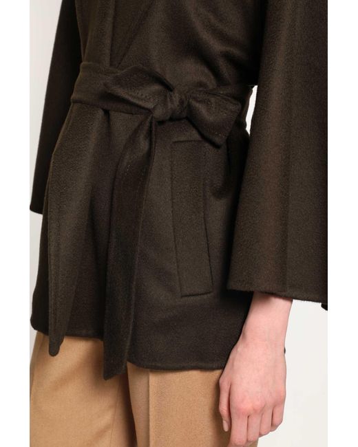 Max Mara Brown Camel Hair Short Padded Coat