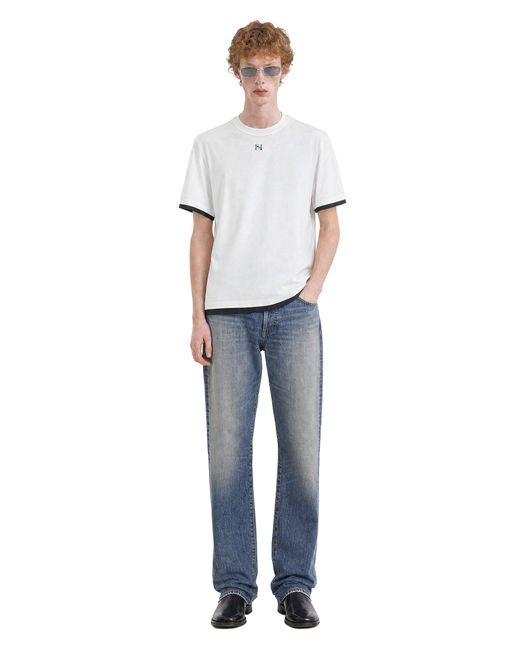 Fendi White Cotton T-Shirt for men