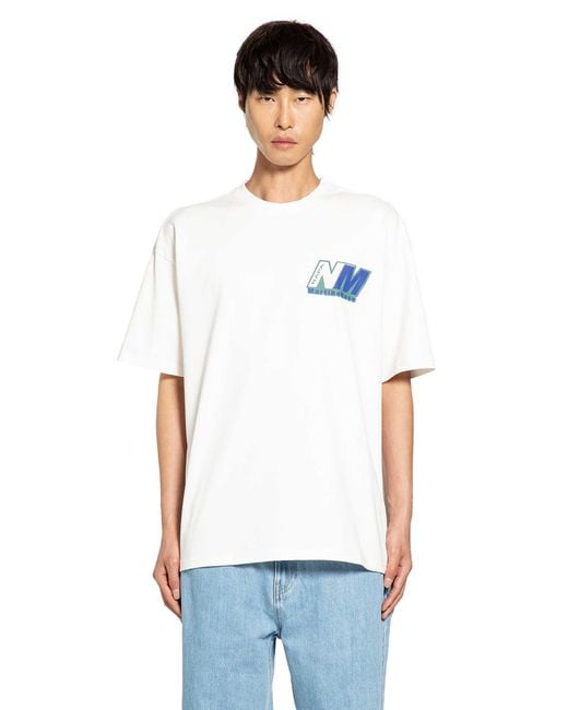 Napapijri White Martine Rose Collaboration-Ocelot T-Shirt for men